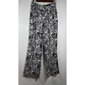 HG Wide Leg Linen Blend Pants Size S Coastal Resort Beach Relaxed Laganlook